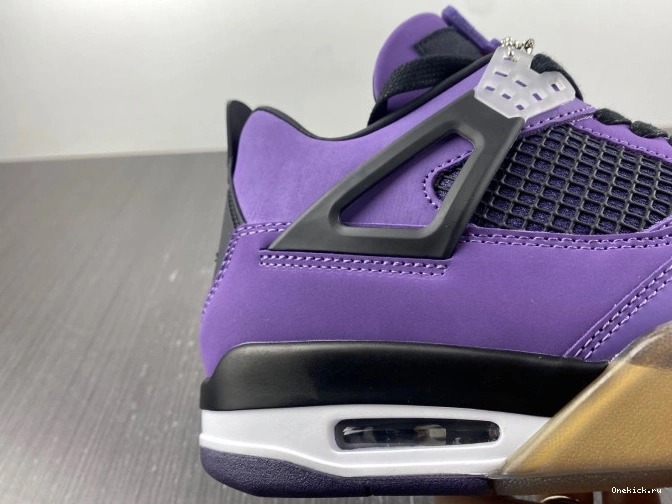 One Kick Jordan and LN4 Family) 766296 Retro 4 Purple (Friends Travis Scott 0713